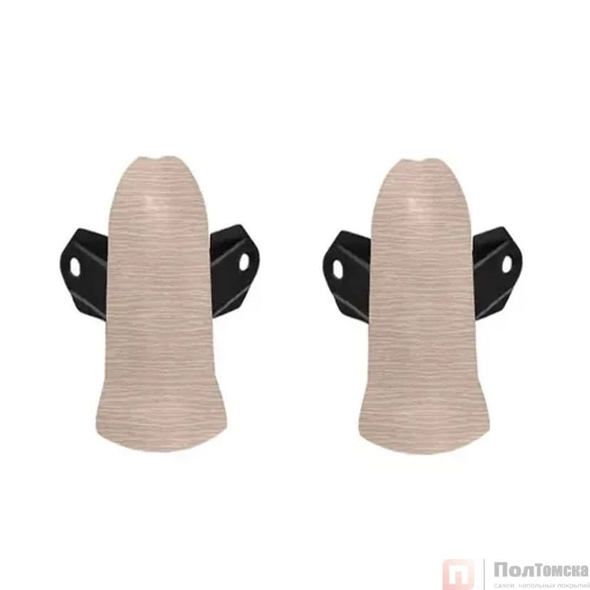 Угол наружный (внешний) с крепежом 85мм "Деконика" (2шт. во флоупак), 229 Дуб латте