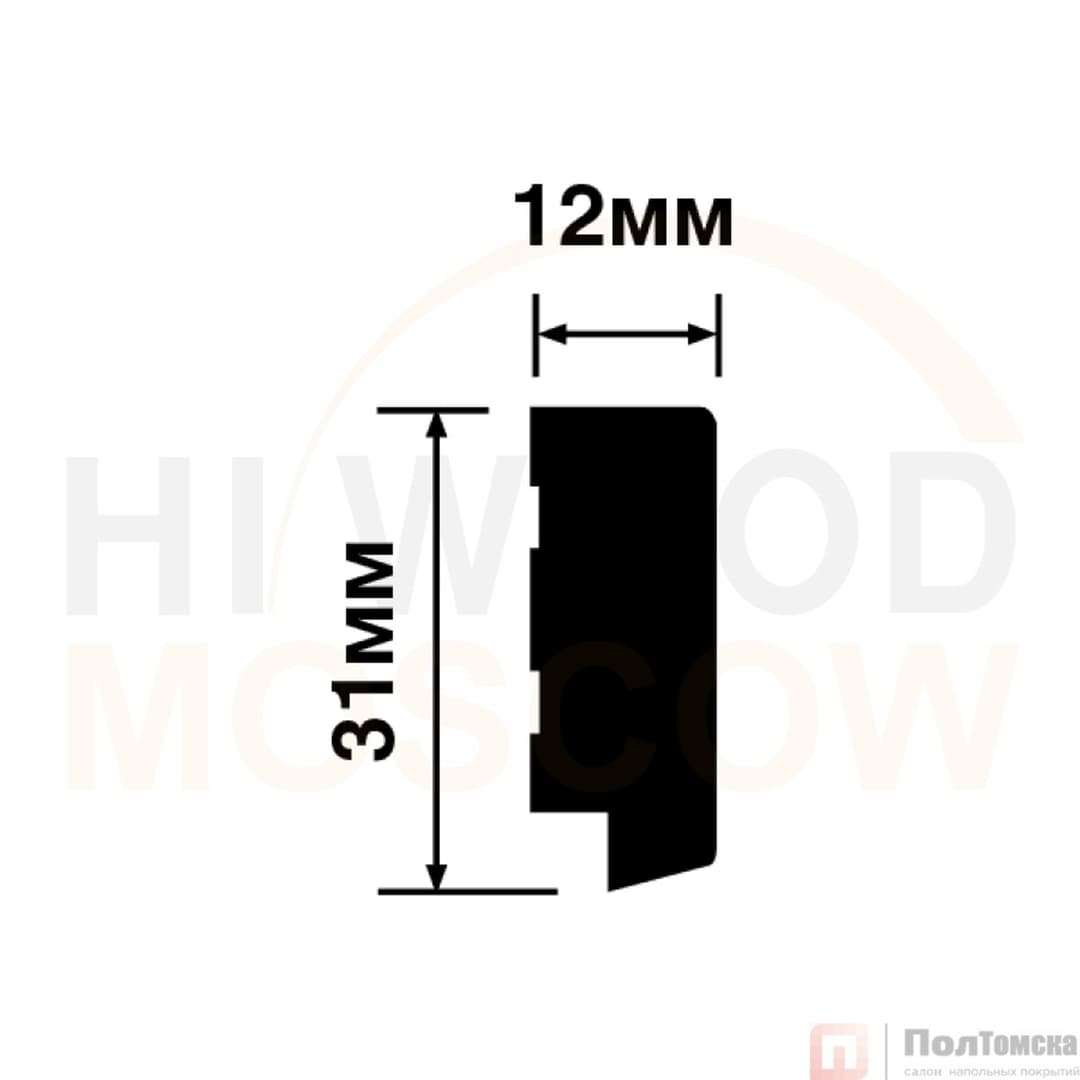 Финишный молдинг HIWOOD LF124B BR395K