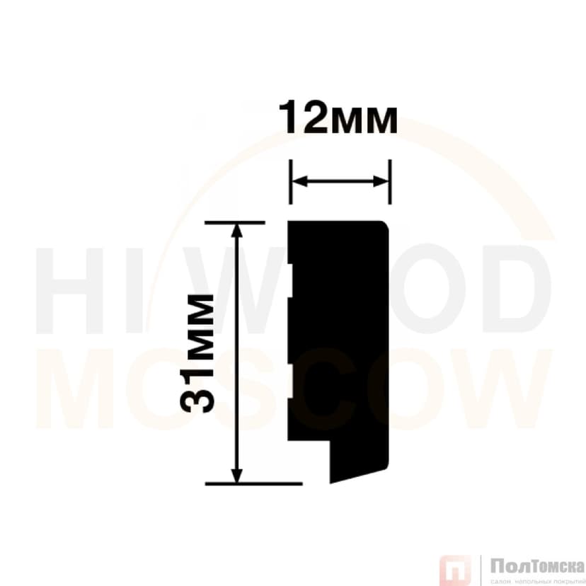 Финишный молдинг HIWOOD LF124B BR395K