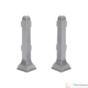 Угол внешний алюминий 60мм Серебро - фото 1