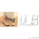 Напольный плинтус Salag  NGF56 94 винтаж - фото 2