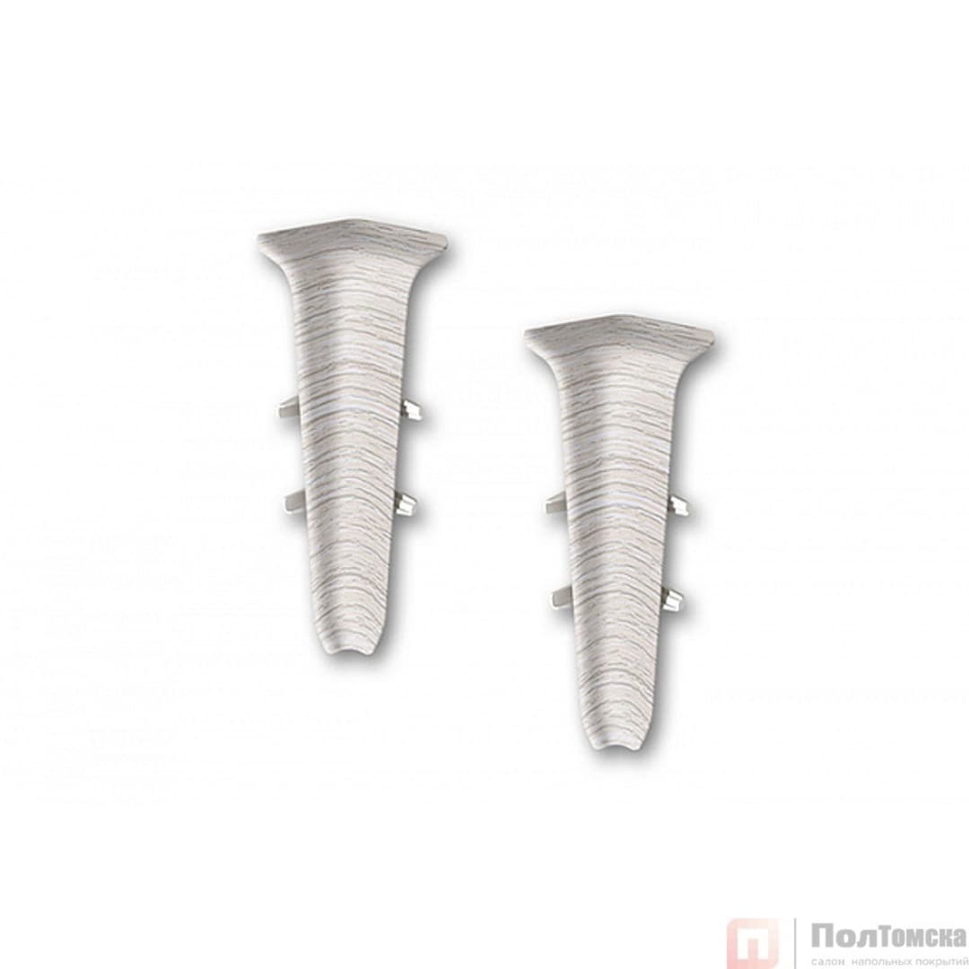 Угол внутренний для плинтуса 85мм "Деконика" (2шт. во флоупак), 253 Ясень серый