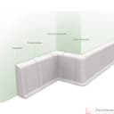 Угол внутренний для плинтуса 85мм "Деконика" (2шт. во флоупак), 215 Дуб снежный - фото 3