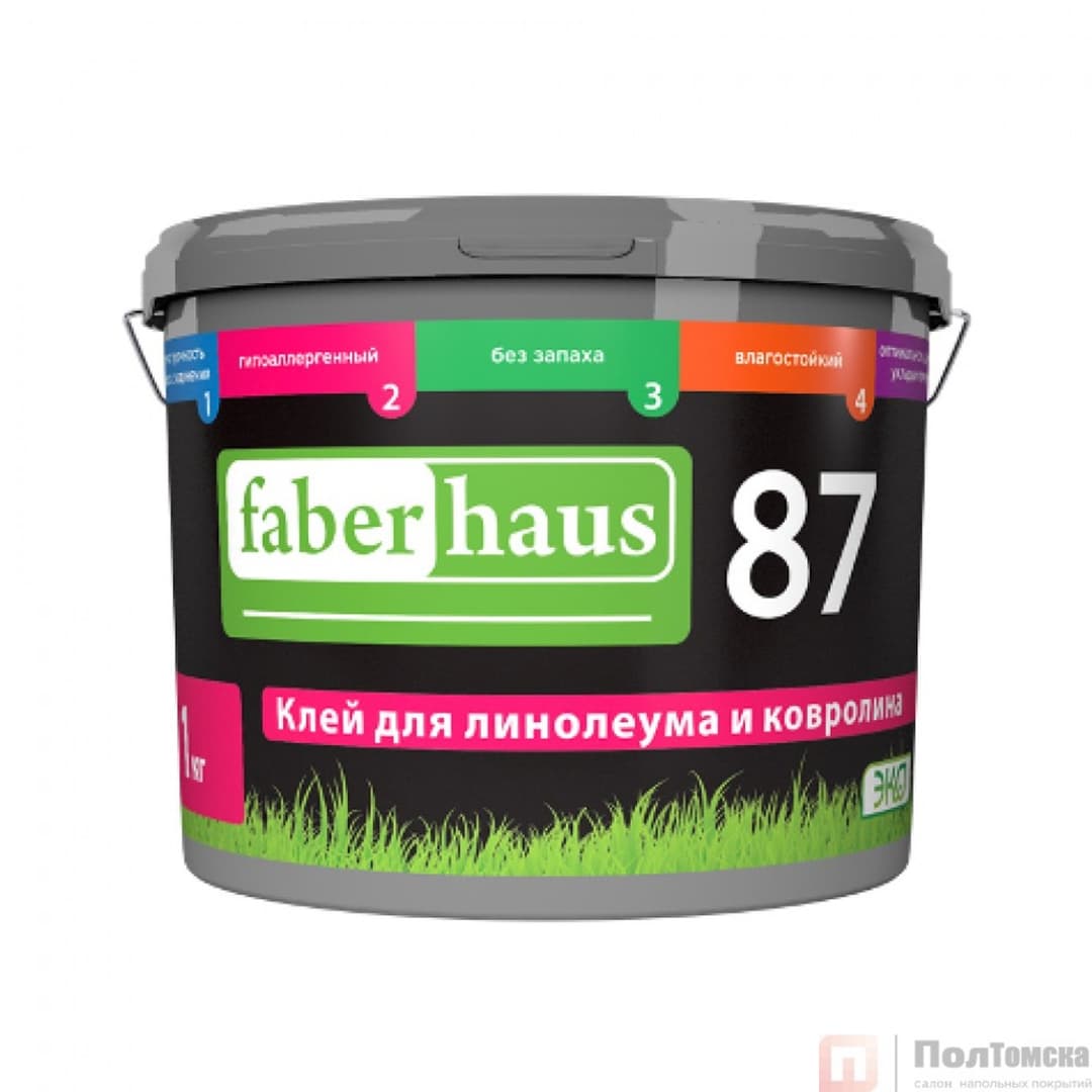 Клей для линолеума и ковролина 14 кг Faberhaus 87