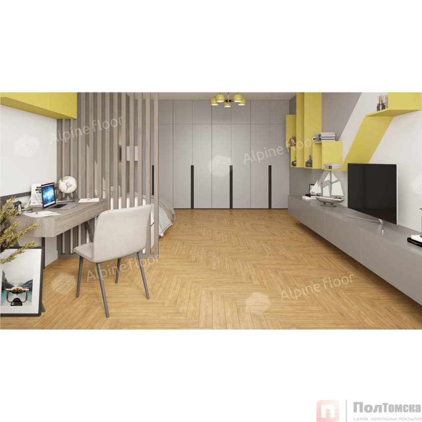 Ламинат Alpine Floor Original Herringbone 8 Pro Дуб Тулуза LF102-4