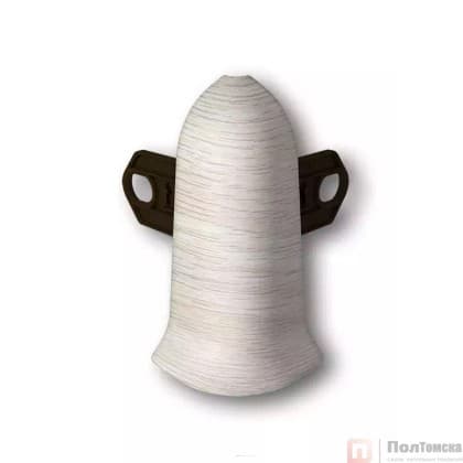 Наружный угол (2 шт/уп), Ясень белый "Классик 70 мм",