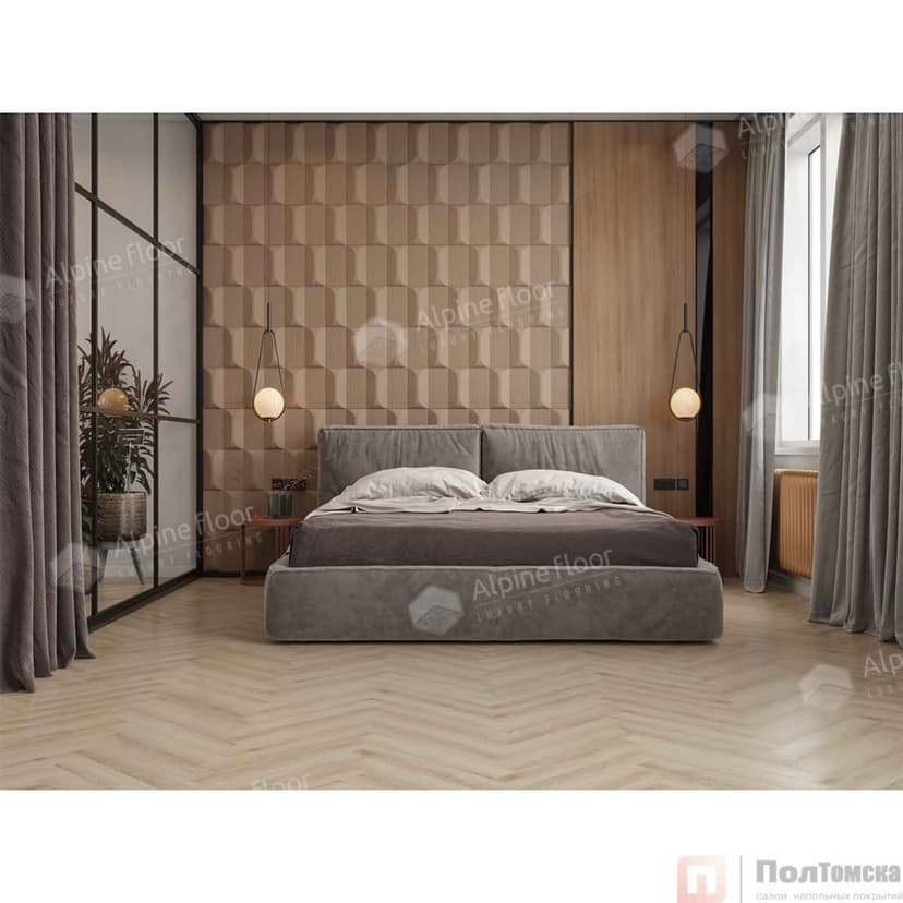 Ламинат Alpine Floor Original Herringbone 12 Pro Орлеан LF106-08
