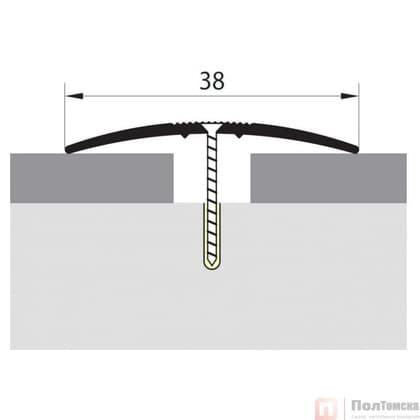 Стык 38 мм. 0,9 дуб каньон