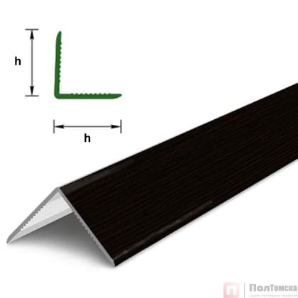 Угол 22х22мм 2,7м "Деконика", Венге темный (25 шт/уп)
