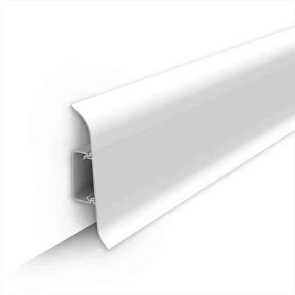 Плинтус Белый 001 (ideal Classic 70х22х2200 мм)