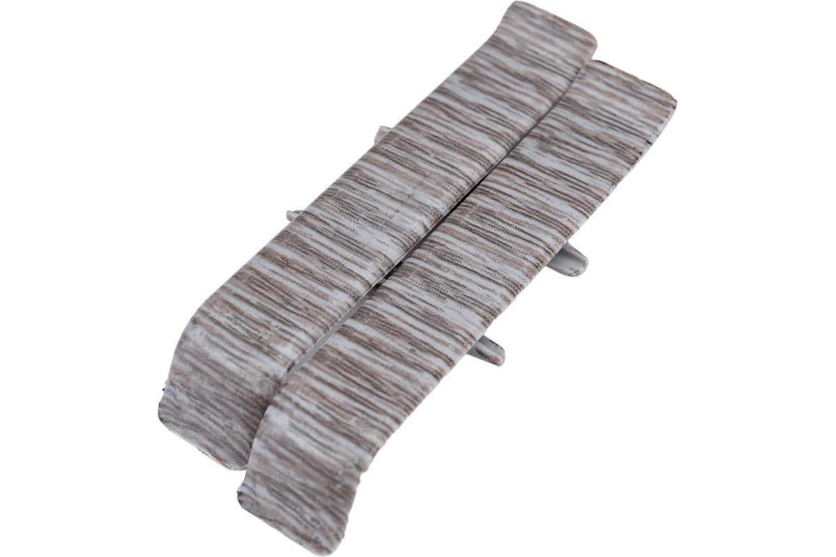 Соединитель для плинтуса 85мм "Деконика" (2шт. во флоупак), 210 Дуб пепельный