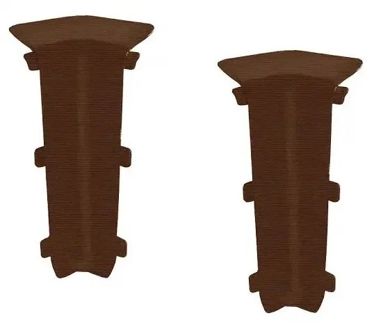 Угол внутренний для плинтуса 85мм "Деконика" (2шт. во флоупак), 301 Венге