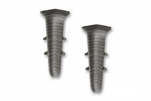 Угол внутренний для плинтуса 85мм "Деконика" (2шт. во флоупак), 352 Каштан серый