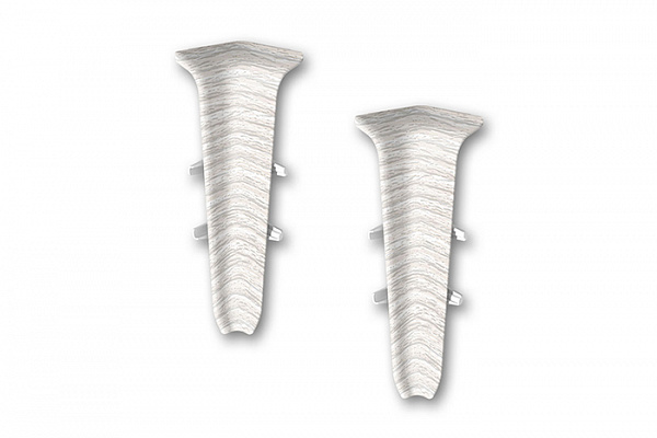 Угол внутренний для плинтуса 85мм "Деконика" (2шт. во флоупак), 265 Клен патина