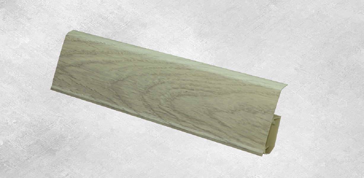 Плинтус пластиковый TERA 708 Дуб Монтана 2200*72*22,5 мм