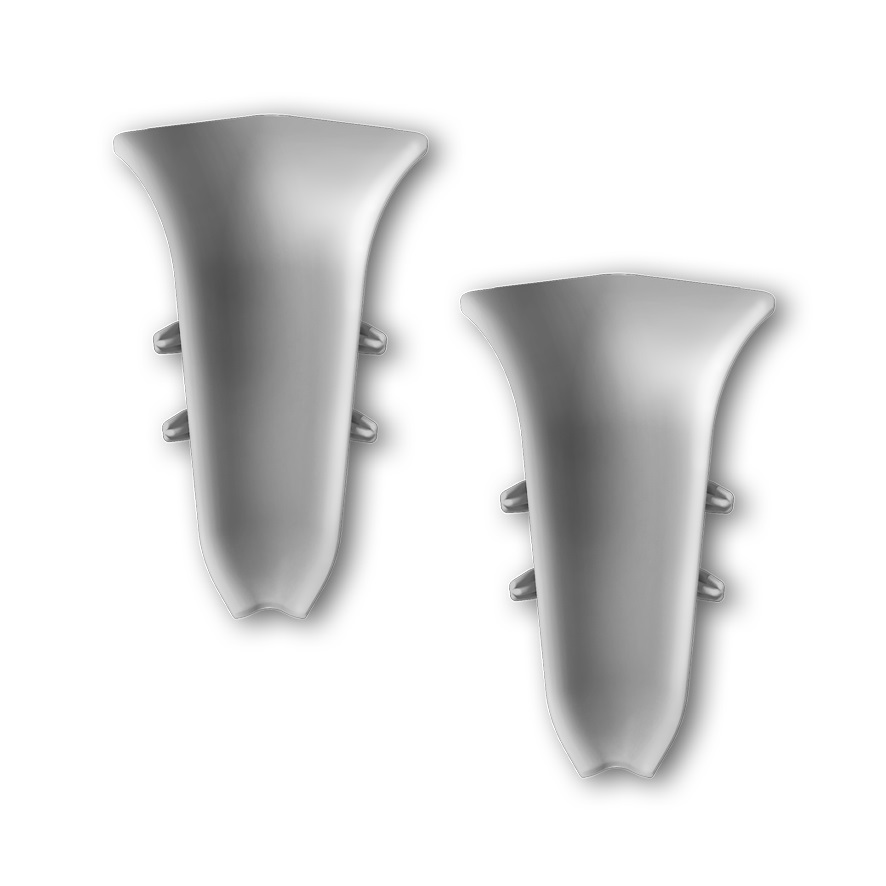 Внутренний угол (2 шт/уп), Серебристый "Классик 55мм",