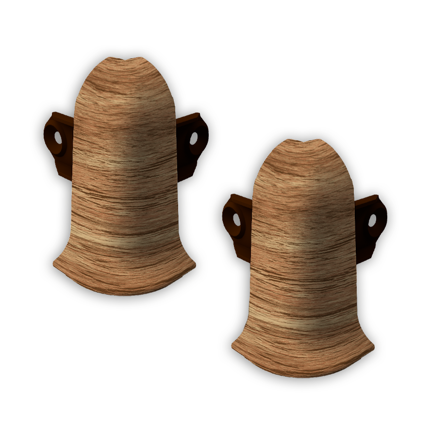 201 Угол наружный Лексида с крепежом 55мм Дуб (шт)