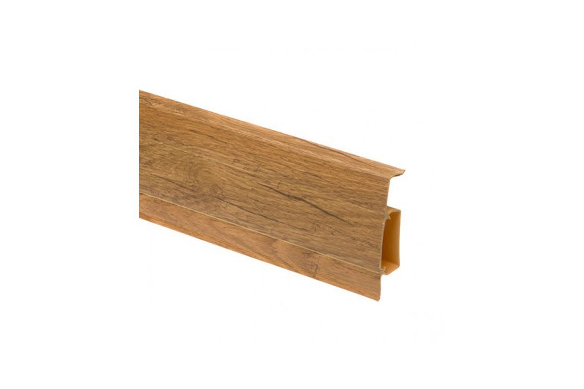 Плинтус пластиковый (ПВХ) CEZAR (Цезарь) Hi-Line №279 с кабель-каналом 75мм Польша