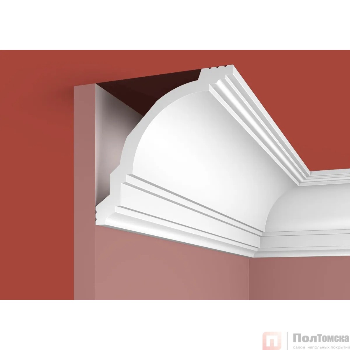 Карниз KX004, 117х118, 2000мм, Экополимер/8