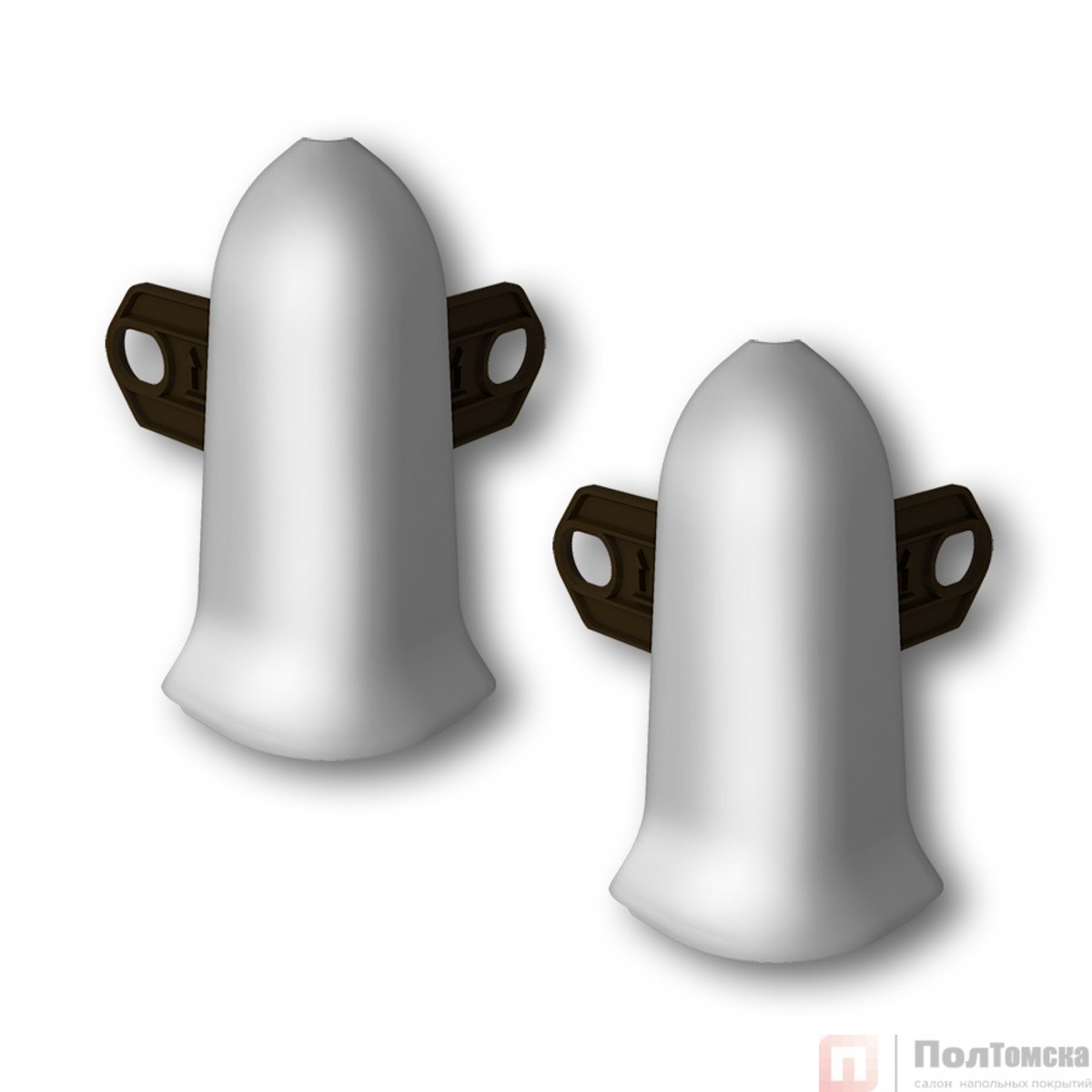 Наружный угол (2 шт/уп), Серебристый "Классик 55мм",