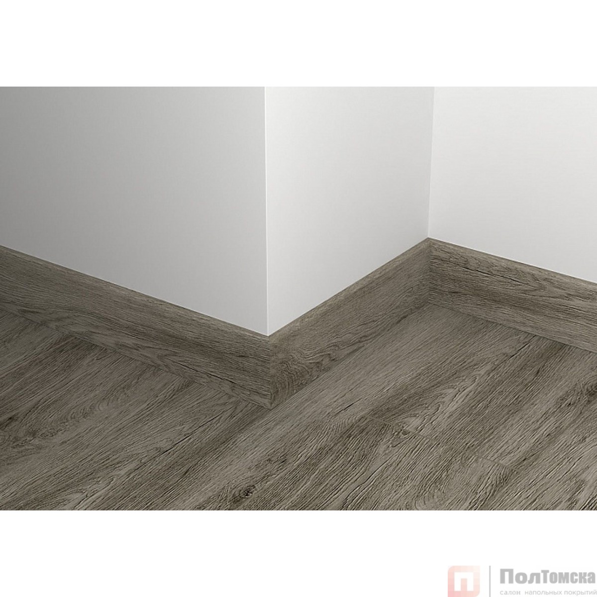 Плинтус кварцевый SPC Alpine Floor 80х11 мм Венге Грей ECO 11-8