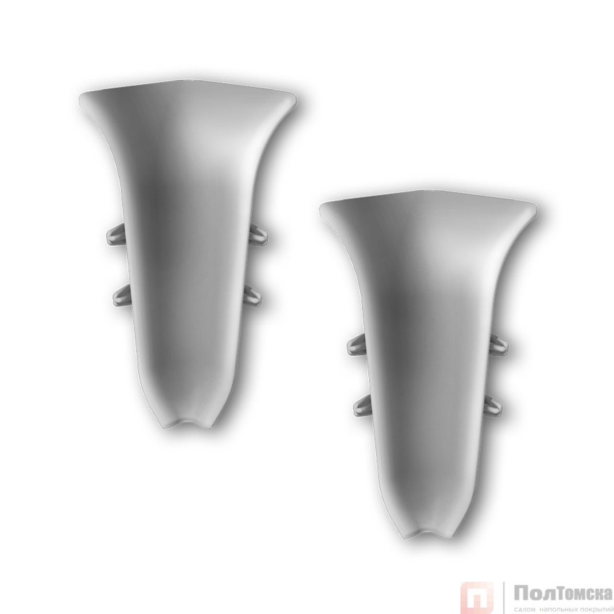 Внутренний угол (2 шт/уп), Серебристый "Классик 55мм",