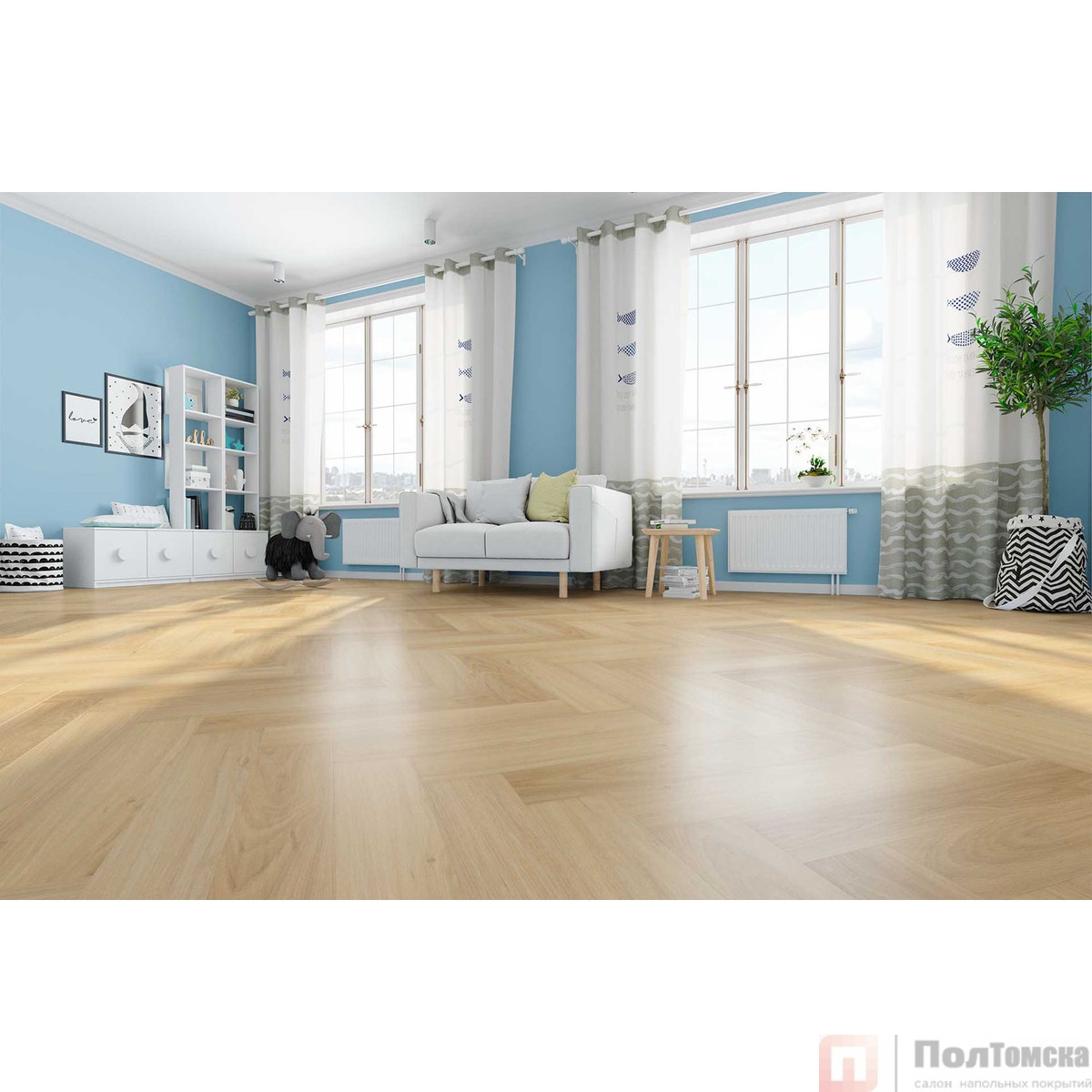 SPC Refloor Fargo Parquet Вяз Оксфорд 33-2101-05 (615*123*4мм, 0,5 мм)