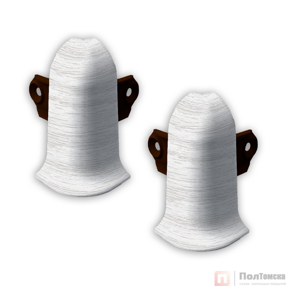 362 Угол наружный Лексида с крепежом 55мм Акация белая (шт)