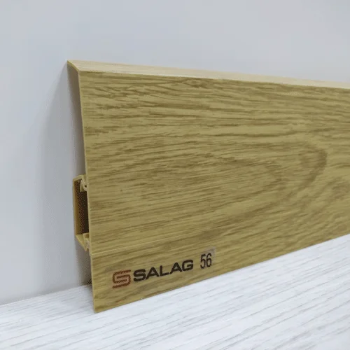 Плинтус ПВХ Salag NG80 (56) Дуб винный