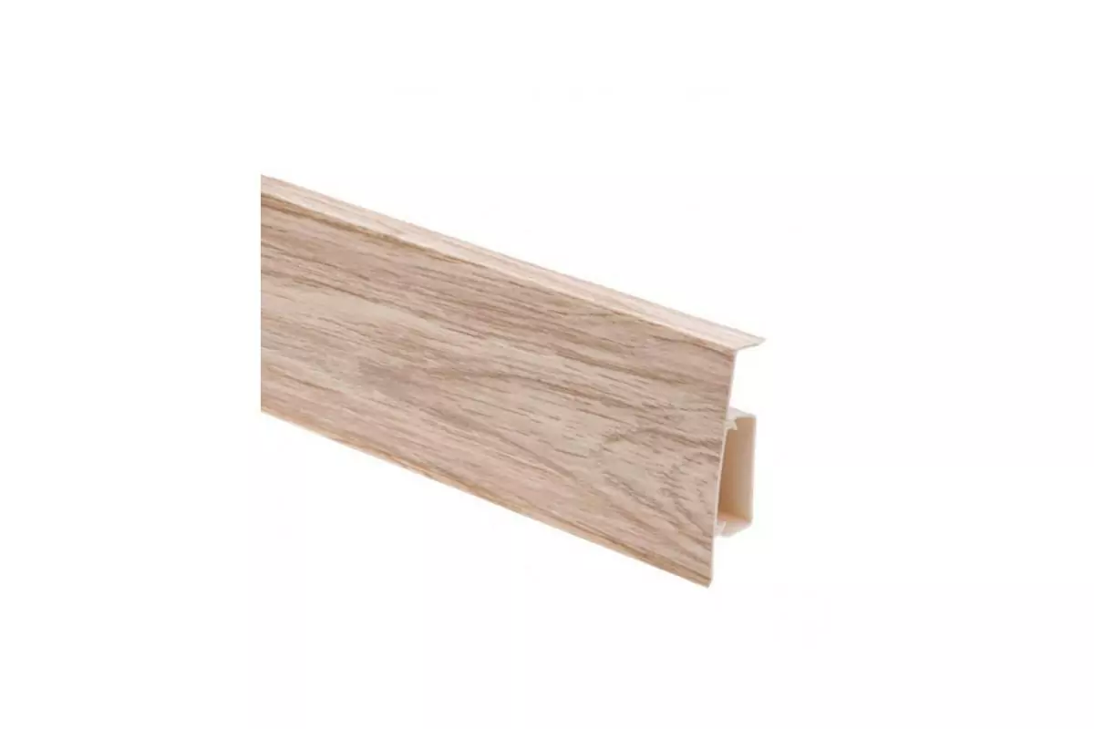 Плинтус пластиковый (ПВХ) CEZAR (Цезарь) Hi-Line №232 с кабель-каналом 75мм Польша