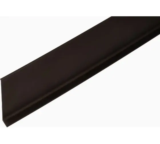 Плинтус алюминиевый 60 мм 2,5м анод.черный мат, шт