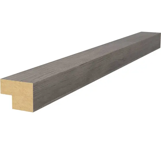 Рейка с пазом 25х19х2750мм, МДФ, дуб старинный светло-серый, шт Рейка с пазом 25х19х2750мм, МДФ, дуб старинный светло-серый, шт