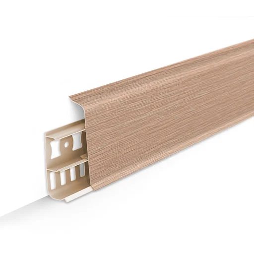 Плинтус напольный с кабель-каналами 85мм 2,2м "Деконика", 213 Дуб северный Плинтус напольный с кабель-каналами 85мм 2,2м "Деконика", 213 Дуб северный