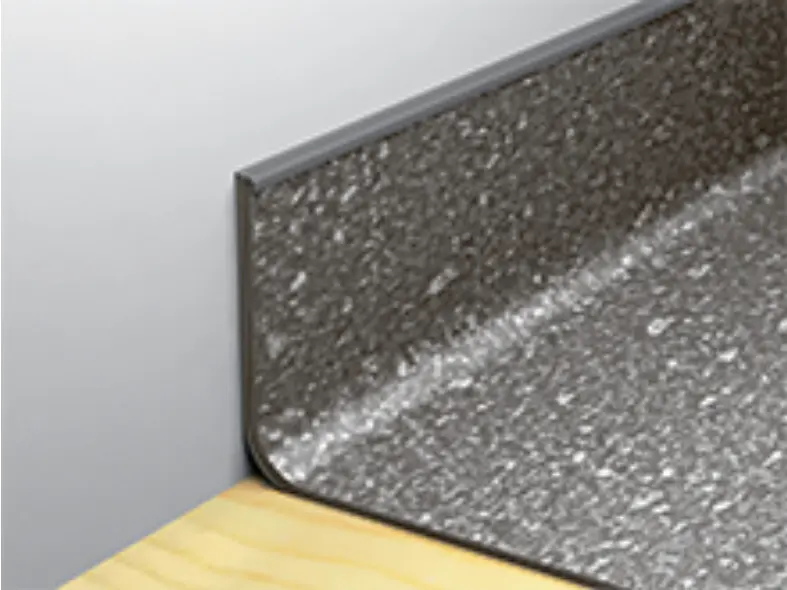 Плинтус для линолеума 2,2м "Идеал", 006 Темно-серый