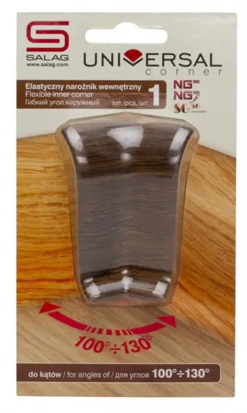 Угол универсальный внутренний Salag  16 дуб болотный