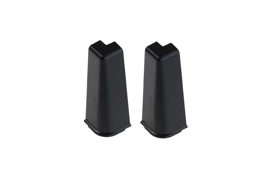 Угол для плинтуса Cezar HI-LINE PRESTIGE W-PS-NZ2HL внешний 75x22 мм, 2 шт., M090 Черный матовый