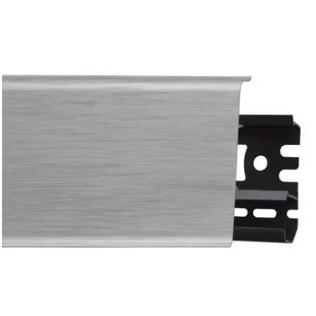 Плинтус пластиковый Arbiton Алюминий Светлый 41. (2.5м)