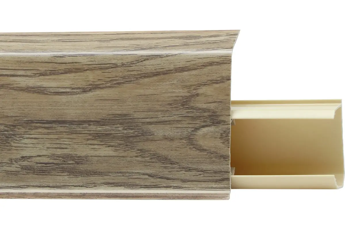 QUADRO №538 Плинтус со съемной панелью Дуб Эльбрус, 55 мм, 2,2 м. (40шт/уп.) QUADRO №538 Плинтус со съемной панелью Дуб Эльбрус, 55 мм, 2,2 м. (40шт/уп.)
