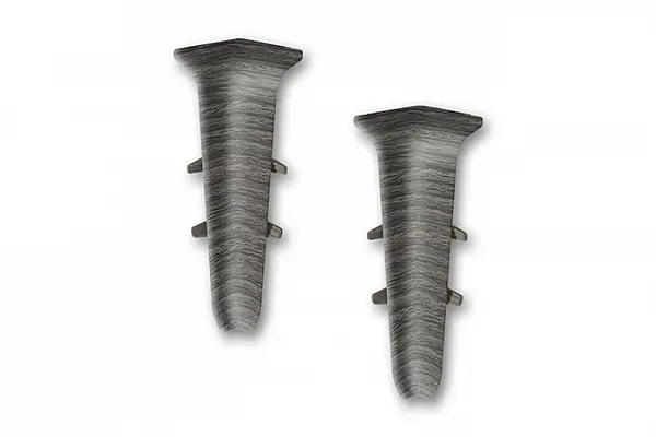 Угол внутренний для плинтуса 85мм "Деконика" (2шт. во флоупак), 352 Каштан серый