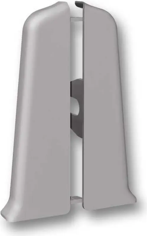 Торцевые (пара) для плинтуса 85мм "Деконика" (1 пара во флоупак), 036 Платиново-серый