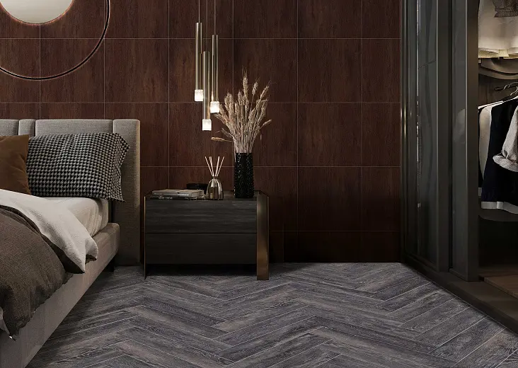 SPC ламинат Cronafloor Herringbone Дуб Бордо H006 SPC ламинат Cronafloor Herringbone Дуб Бордо H006