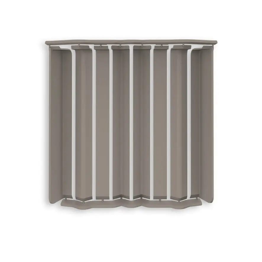 Накладки для плинтуса прямоугольного 80мм "Идеал Дюра" (набор из 8 эл. во флоупаке), 036 Платин-серый