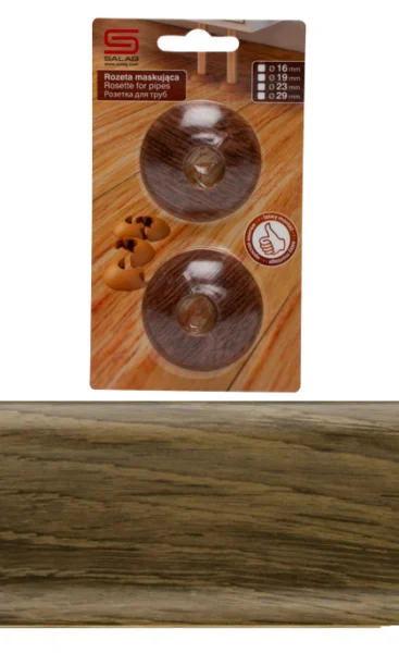 Розетки для труб Salag  23 орех модена  23 мм   (2шт/упак)