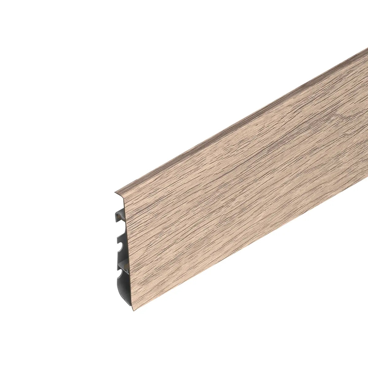 Плинтус Cezar Hi-Line Prestige матовый с мягким краем 291 Дуб Серый