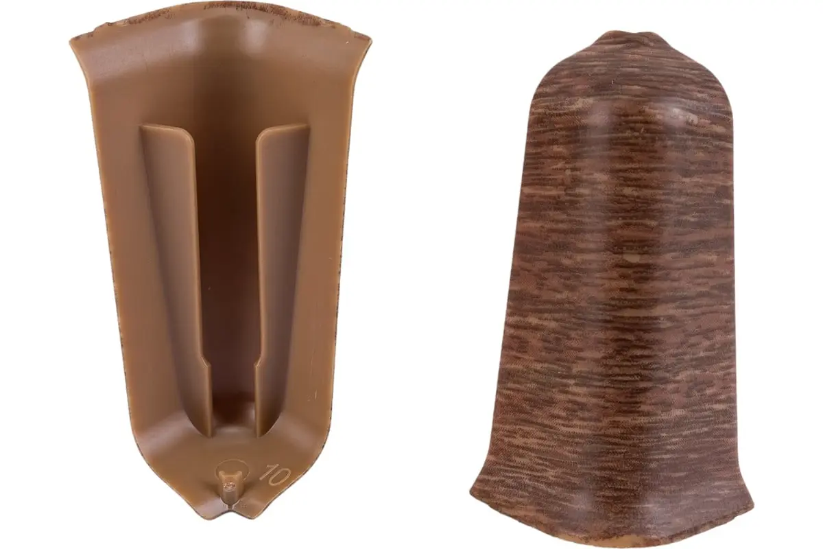 Угол наружный (внешний) с крепежом 85мм "Деконика" (2шт. во флоупак), 291 Орех Угол наружный (внешний) с крепежом 85мм "Деконика" (2шт. во флоупак), 291 Орех