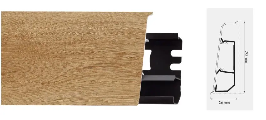 Плинтус пластиковый Arbiton 158 дуб Монумент (2.5м) Плинтус пластиковый Arbiton 158 дуб Монумент (2.5м)