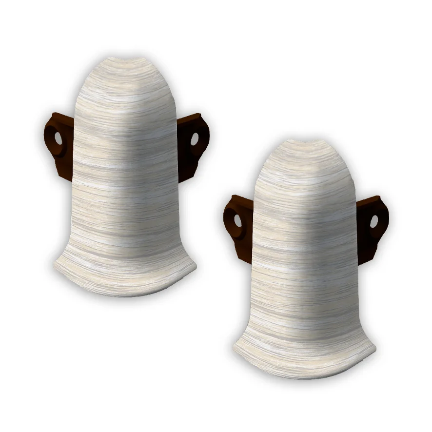 267 Угол наружный Лексида с крепежом 55мм Клен белый (шт)