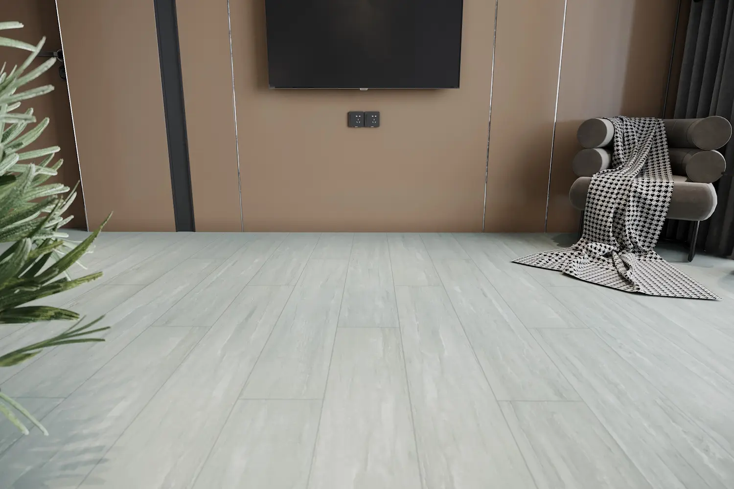 Минерально-полимерный ламинат – ARM 87, Ясень Мраморный