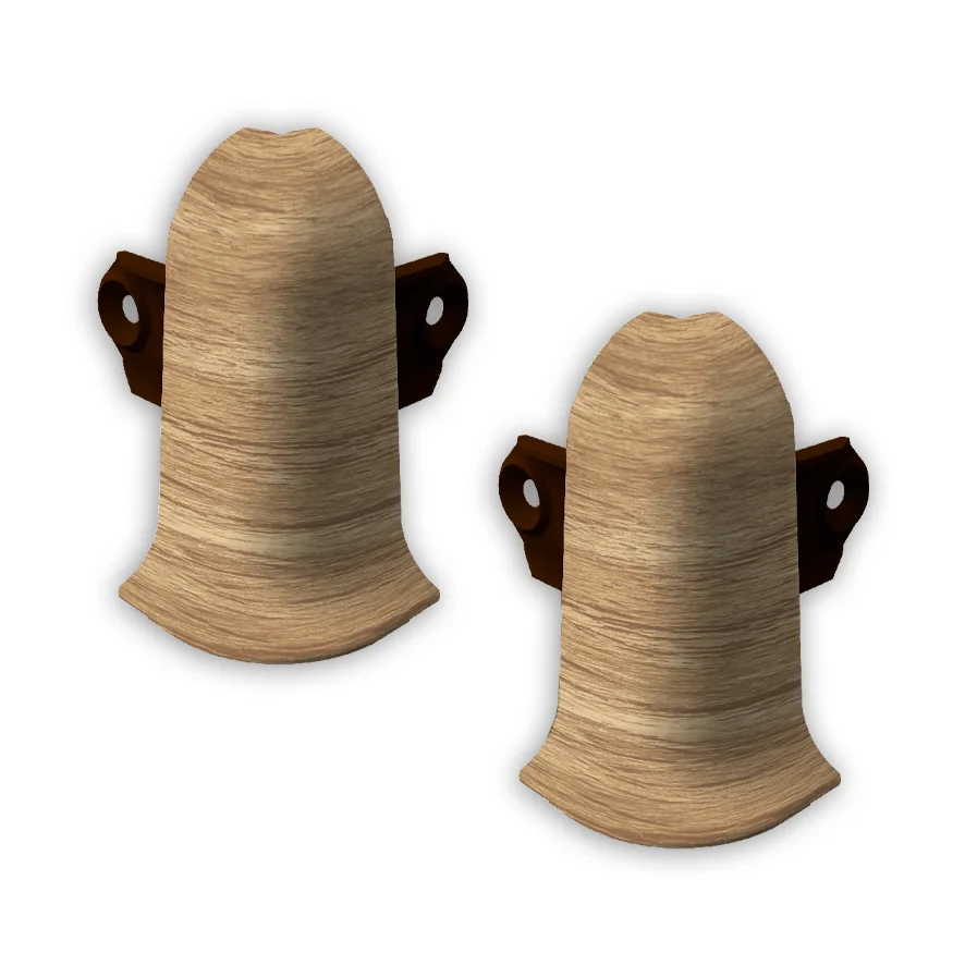 212 Угол наружный Лексида с крепежом 55мм Дуб светлый (шт)