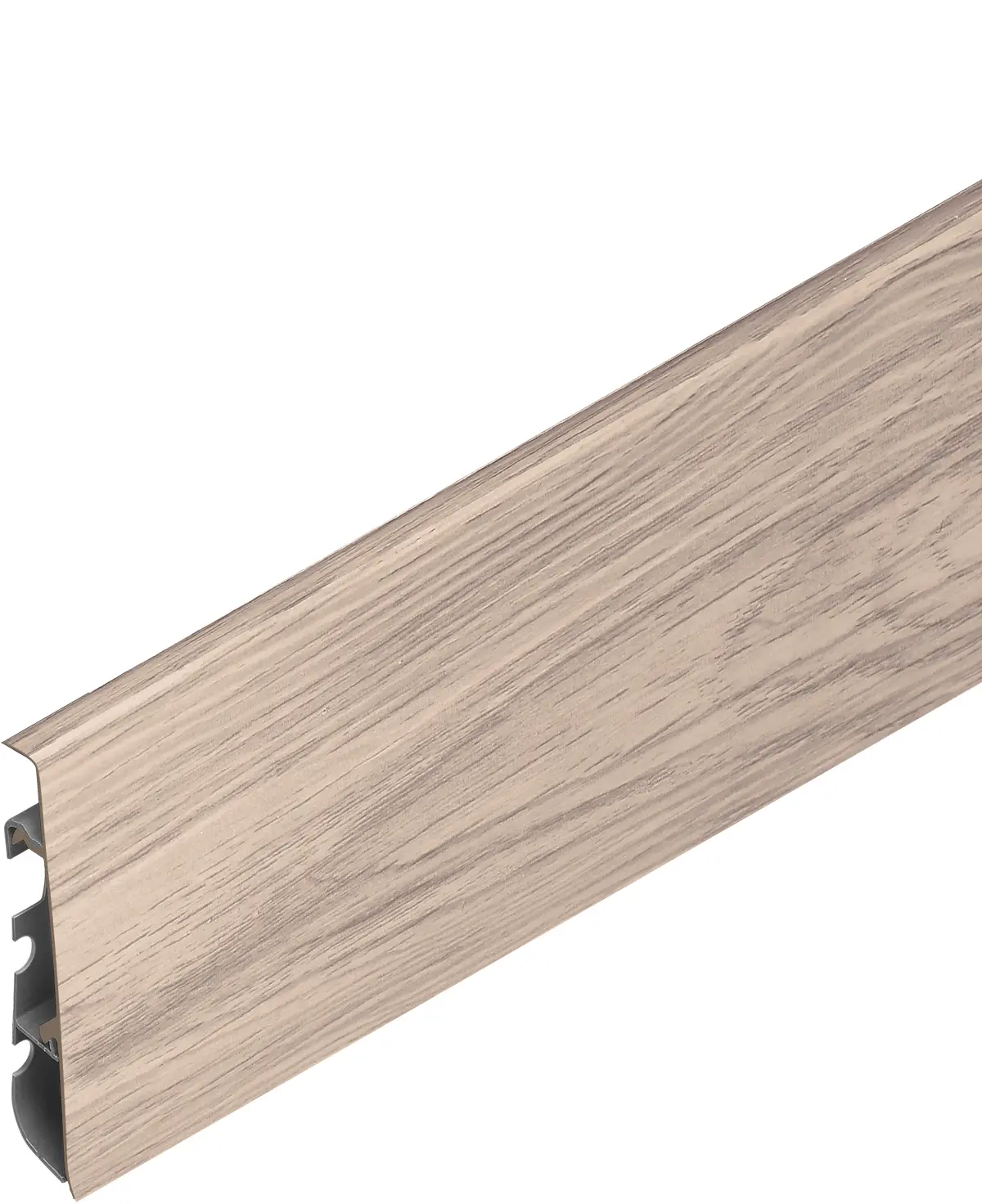 Плинтус Cezar Hi-Line Prestige матовый с мягким краем 307 Дуб Бежевый Харас